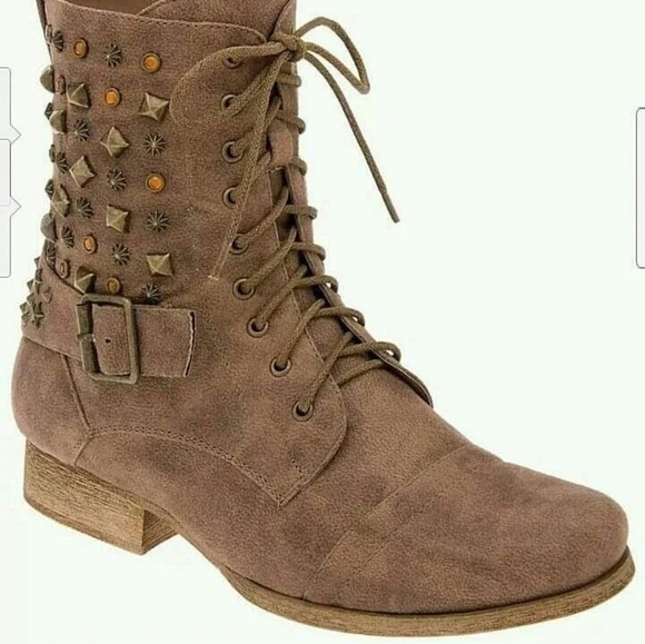 NEW ELAINE BRYANT BROWN ANKLE BOOTS SHOES SIZE 12W - Picture 1 of 2